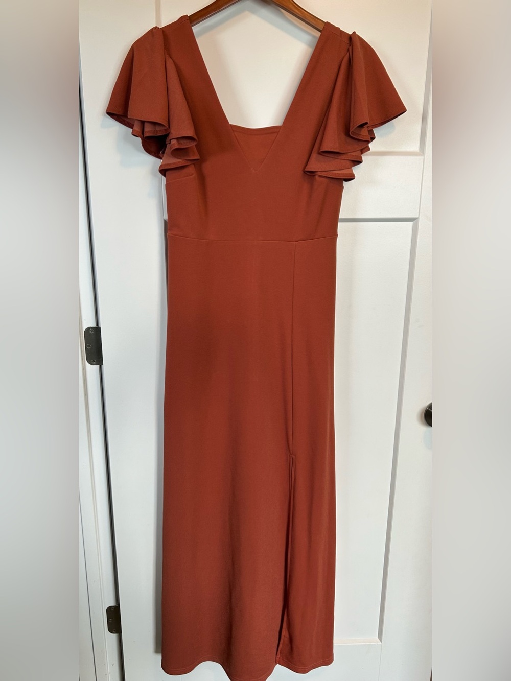 Birdy Grey Hannah Terracotta Maxi Dress Modest Coverage Altered Medium